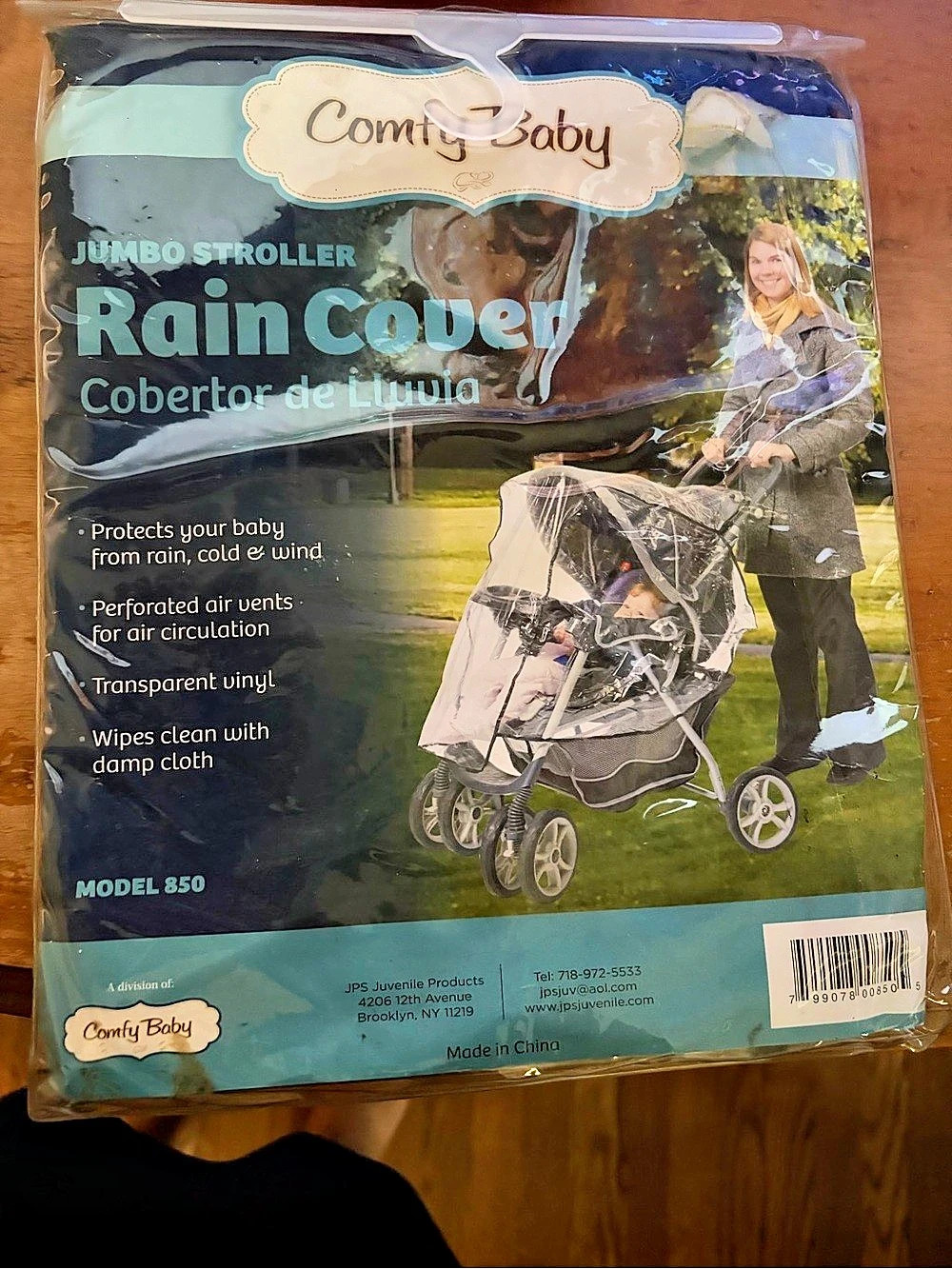 Combi Baby Jumbo Stroller Rain Cover Clear NWT